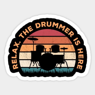 Funny Drummer Sticker